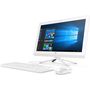 Voir la diapositive 3 : HP Ordinateur de bureau All in One PC 20-c402nf - APU AMD E2-9000 1.8 GHz - 500 Go - 19.5 pouces - Blanc