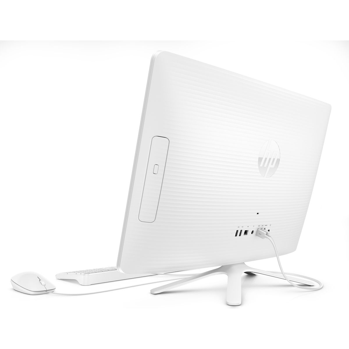HP Ordinateur de bureau All in One PC 20-c402nf - APU AMD E2-9000 1.8 GHz - 500 Go - 19.5 pouces - Blanc