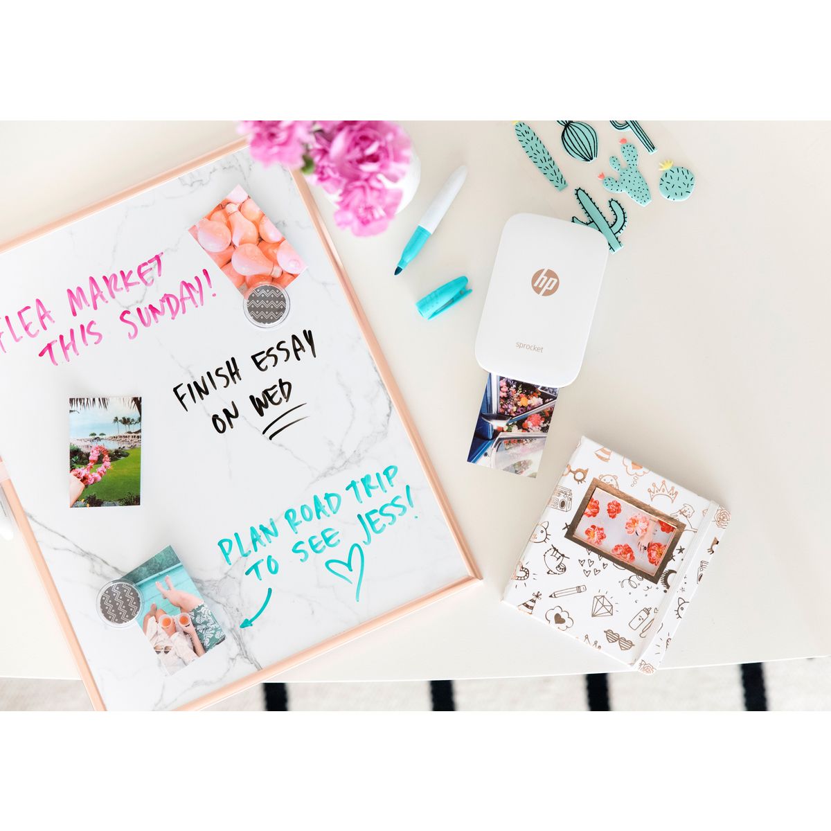 HP Imprimante photo portable - HP Sprocket Plus - Blanc