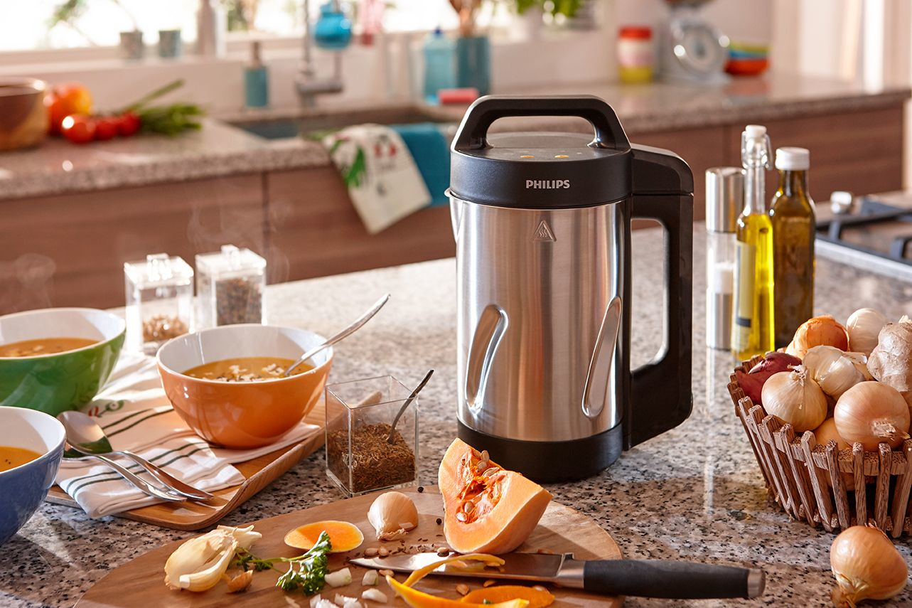 Voir la diapositive 4 : PHILIPS Blender chauffant HR2203/80 Viva Collection SoupMaker