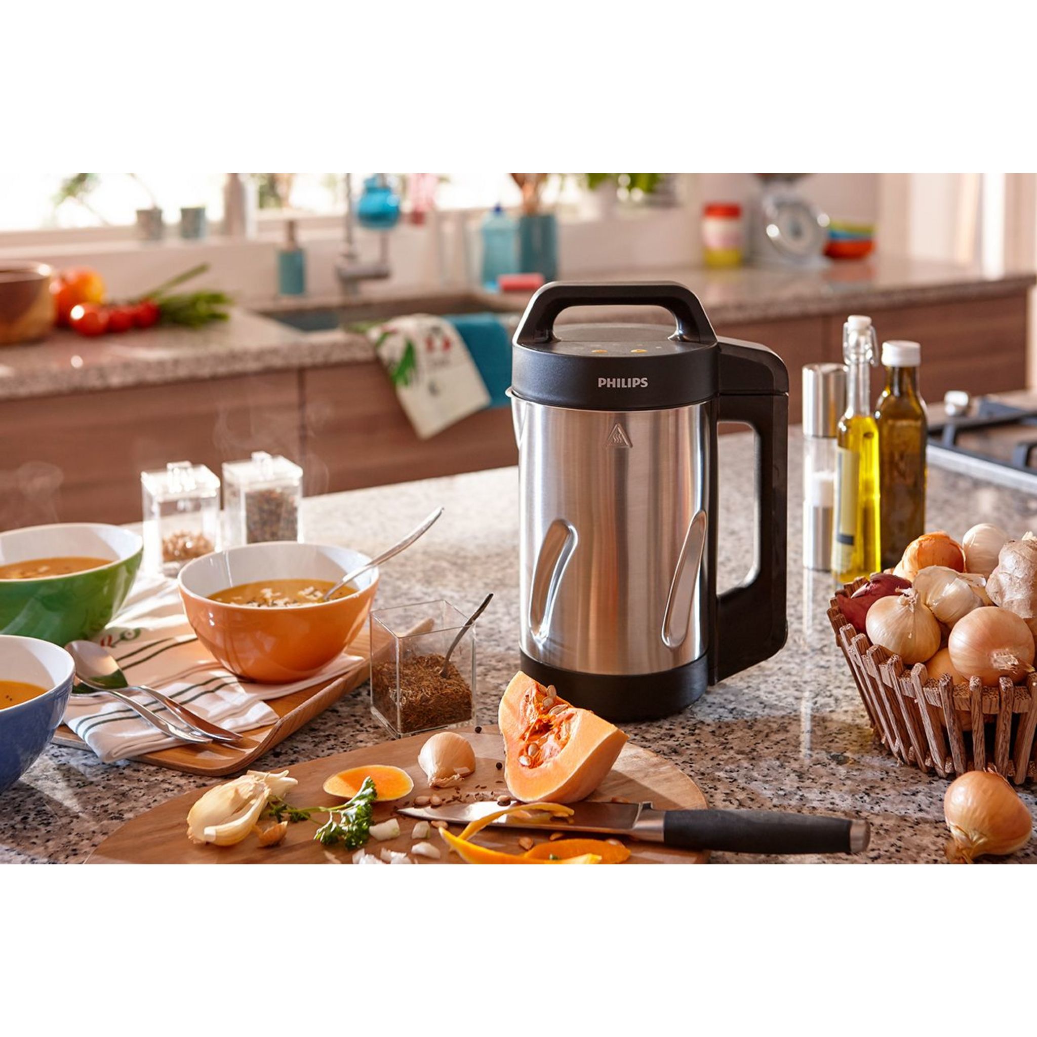 Voir la diapositive 4 : PHILIPS Blender chauffant HR2203/80 Viva Collection SoupMaker