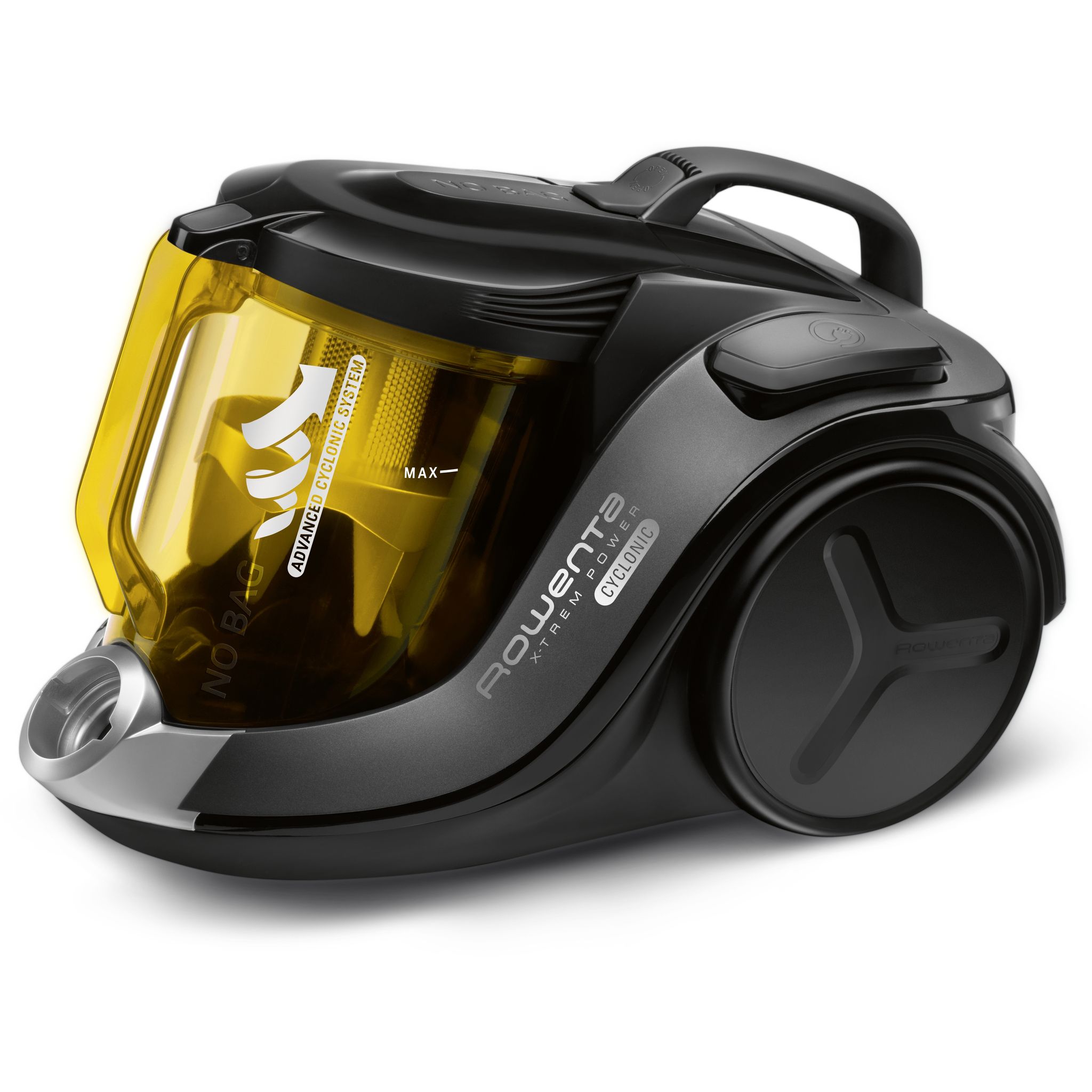Voir la diapositive 3 : ROWENTA Aspirateur traîneau sans sac RO6984EA X-TREM Power Cyclonic - Noir et Jaune