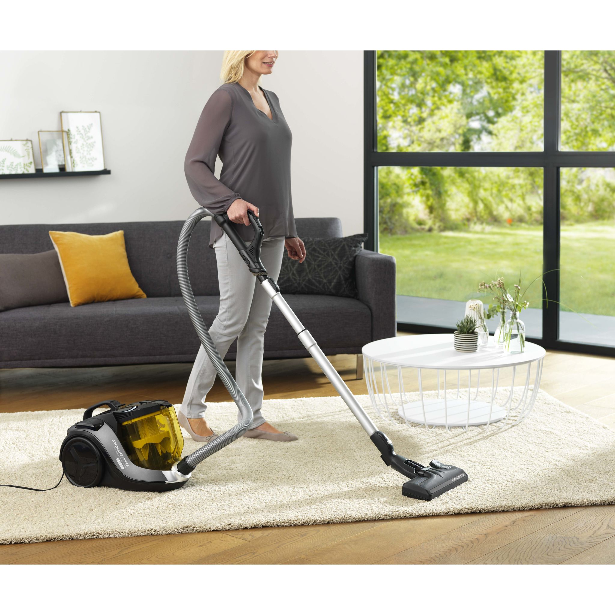 Voir la diapositive 7 : ROWENTA Aspirateur traîneau sans sac RO6984EA X-TREM Power Cyclonic - Noir et Jaune