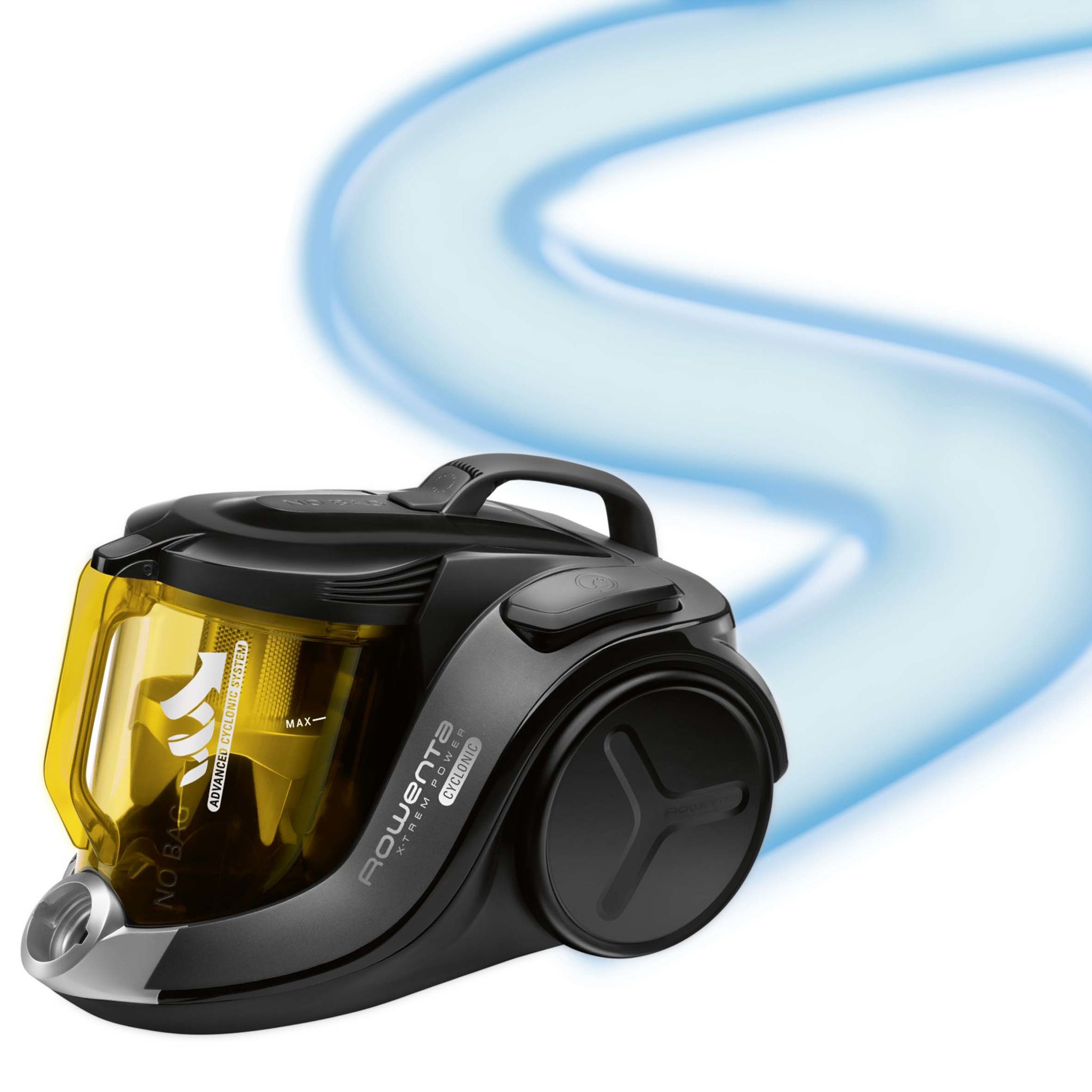 Voir la diapositive 8 : ROWENTA Aspirateur traîneau sans sac RO6984EA X-TREM Power Cyclonic - Noir et Jaune