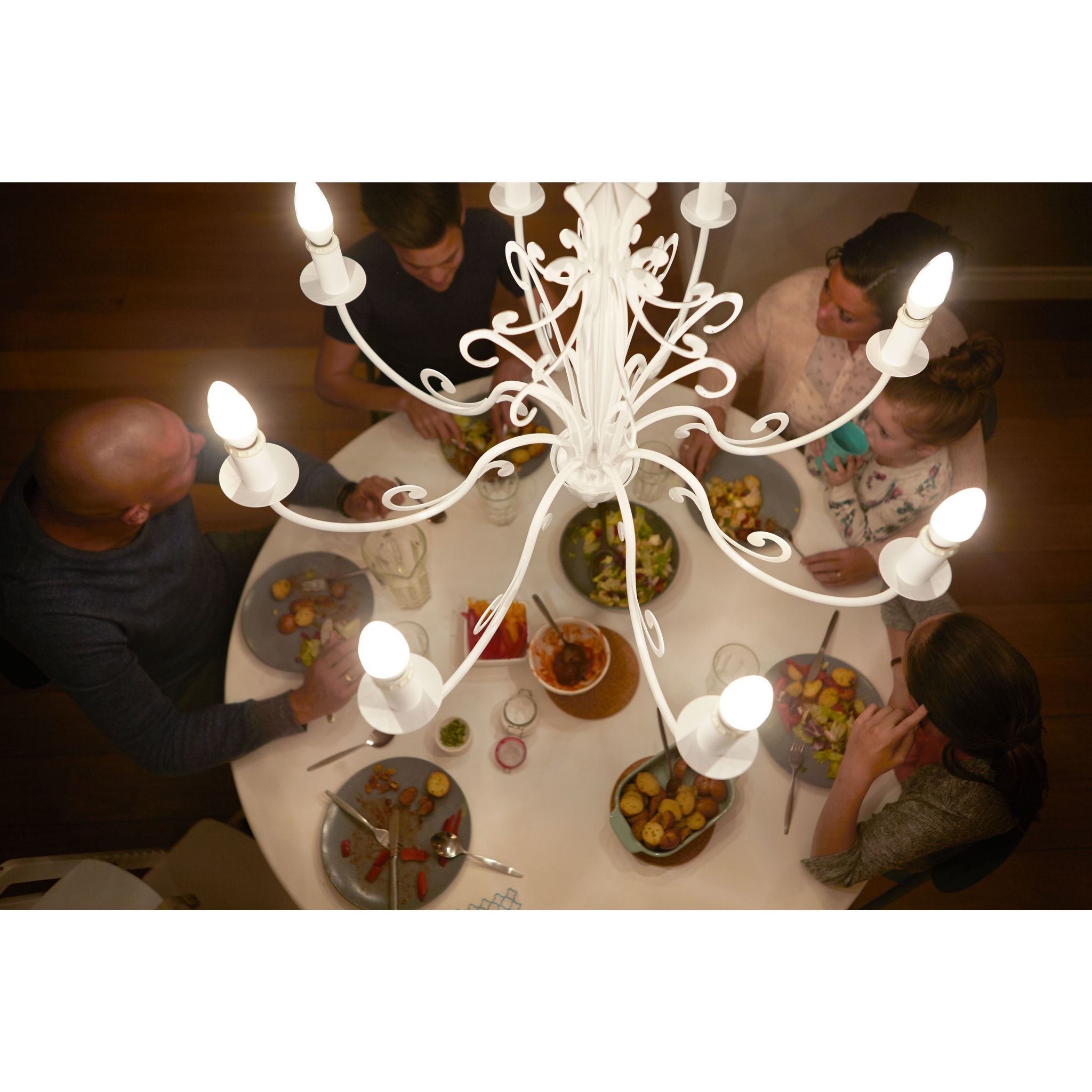 Voir la diapositive 4 : PHILIPS Philips Ampoule led E14 flamme 40w warm light 470 lumen x1 470 lumen 1 pièce