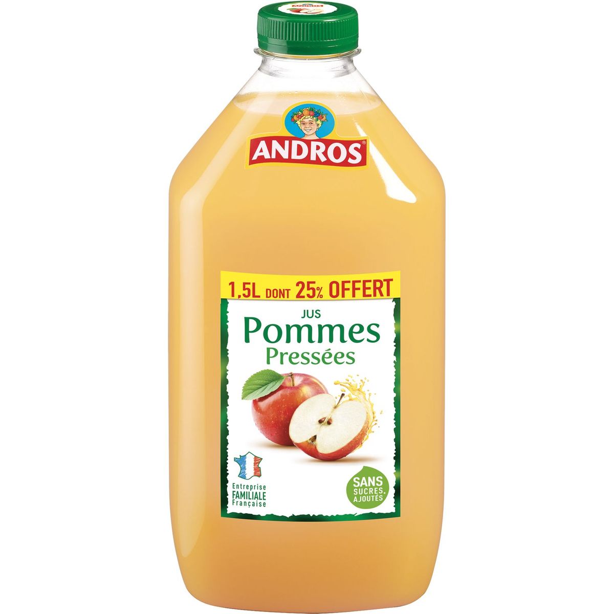ANDROS Jus de pomme 1,5l dont 25% offert