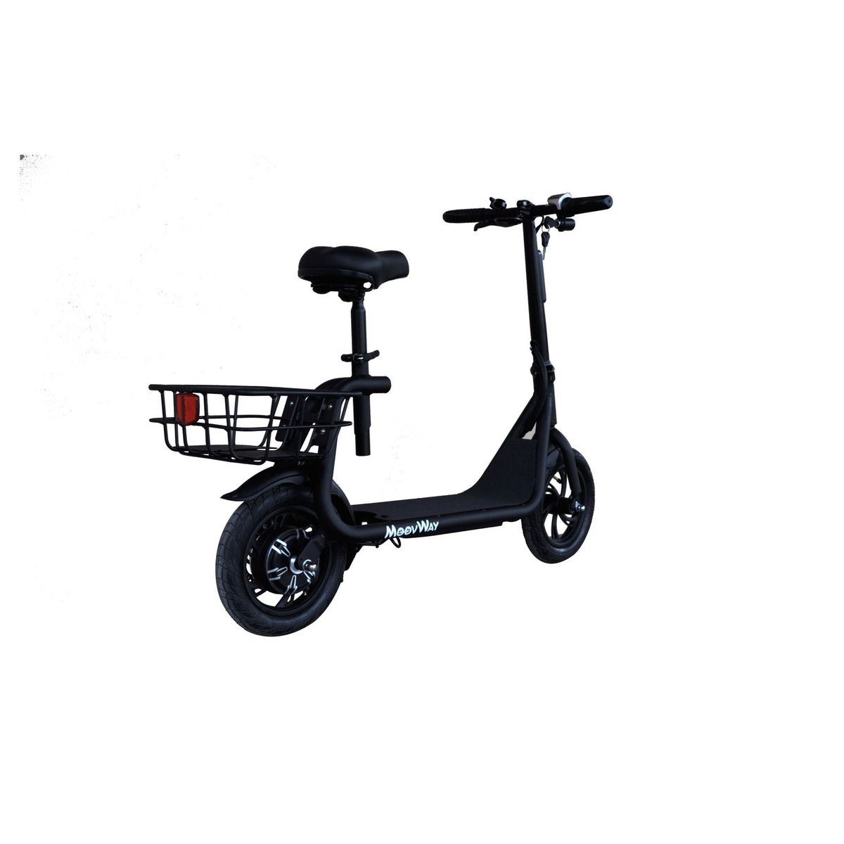 MOOVWAY Scooter électrique Pliable avec selle E-scooter City Moov Noir