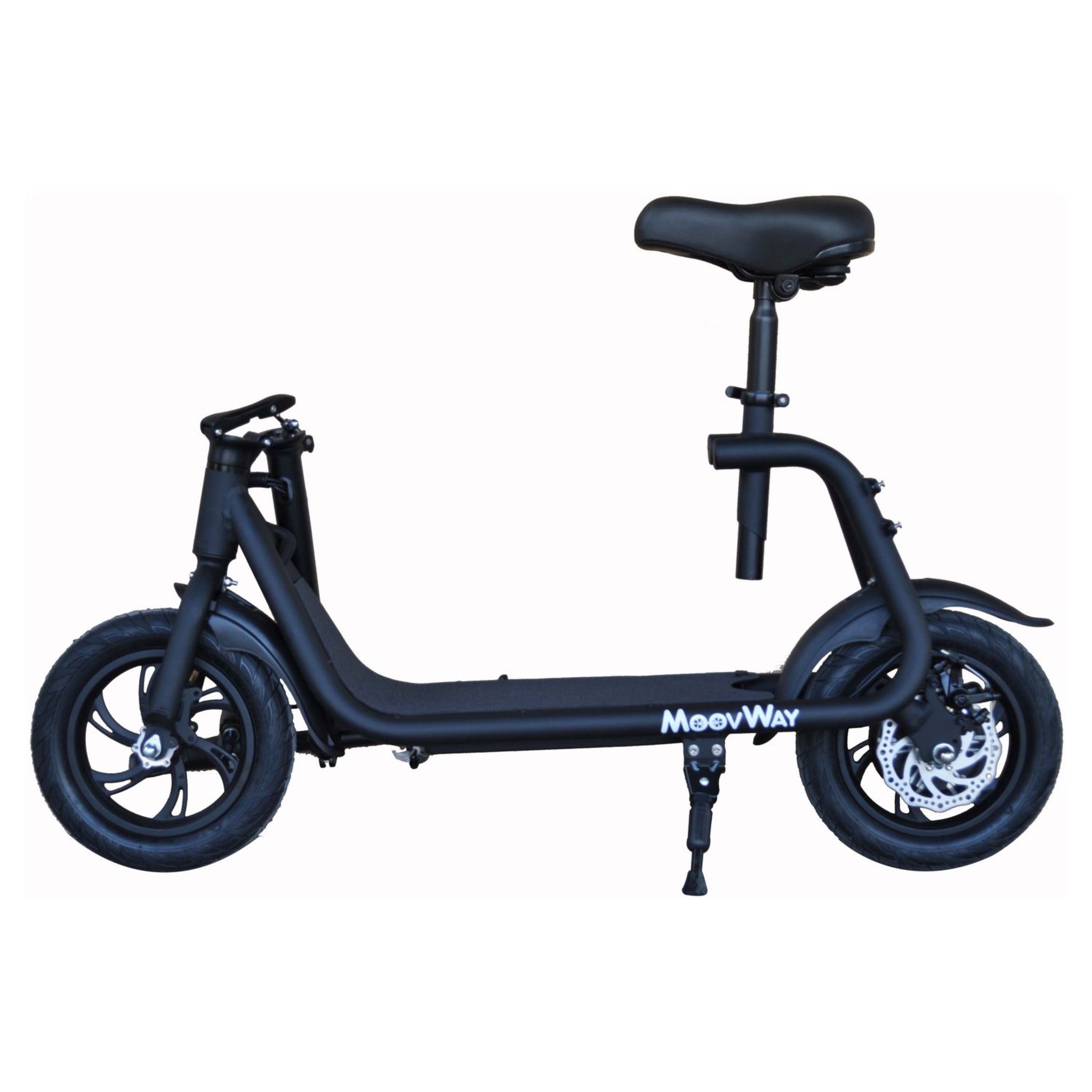 Voir la diapositive 6 : MOOVWAY Scooter électrique Pliable avec selle E-scooter City Moov Noir