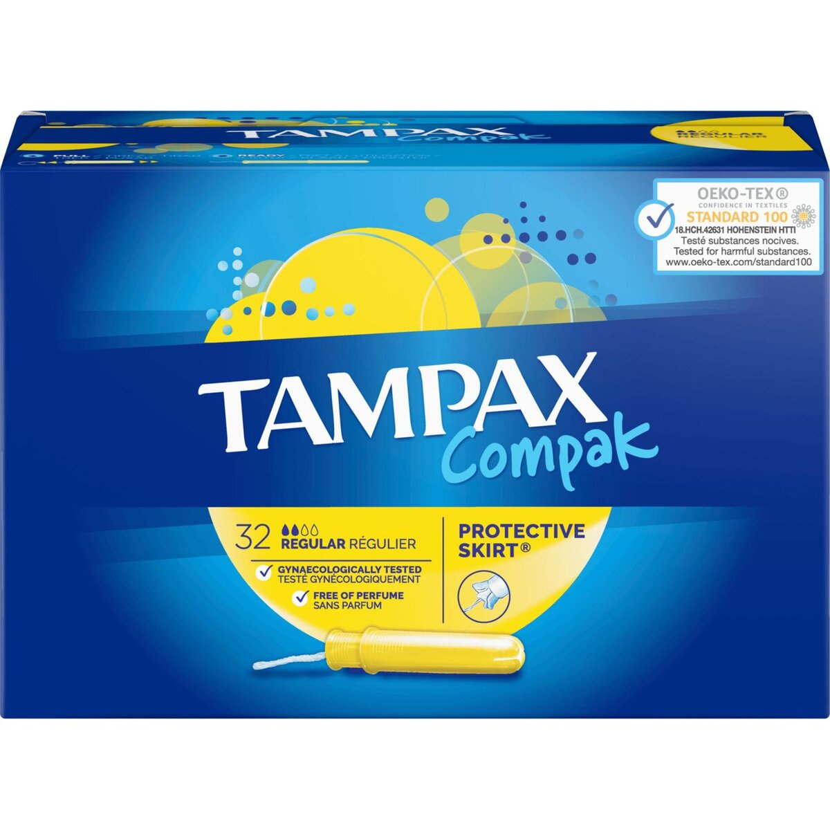TAMPAX Compak tampons avec applicateur regular 32 tampons