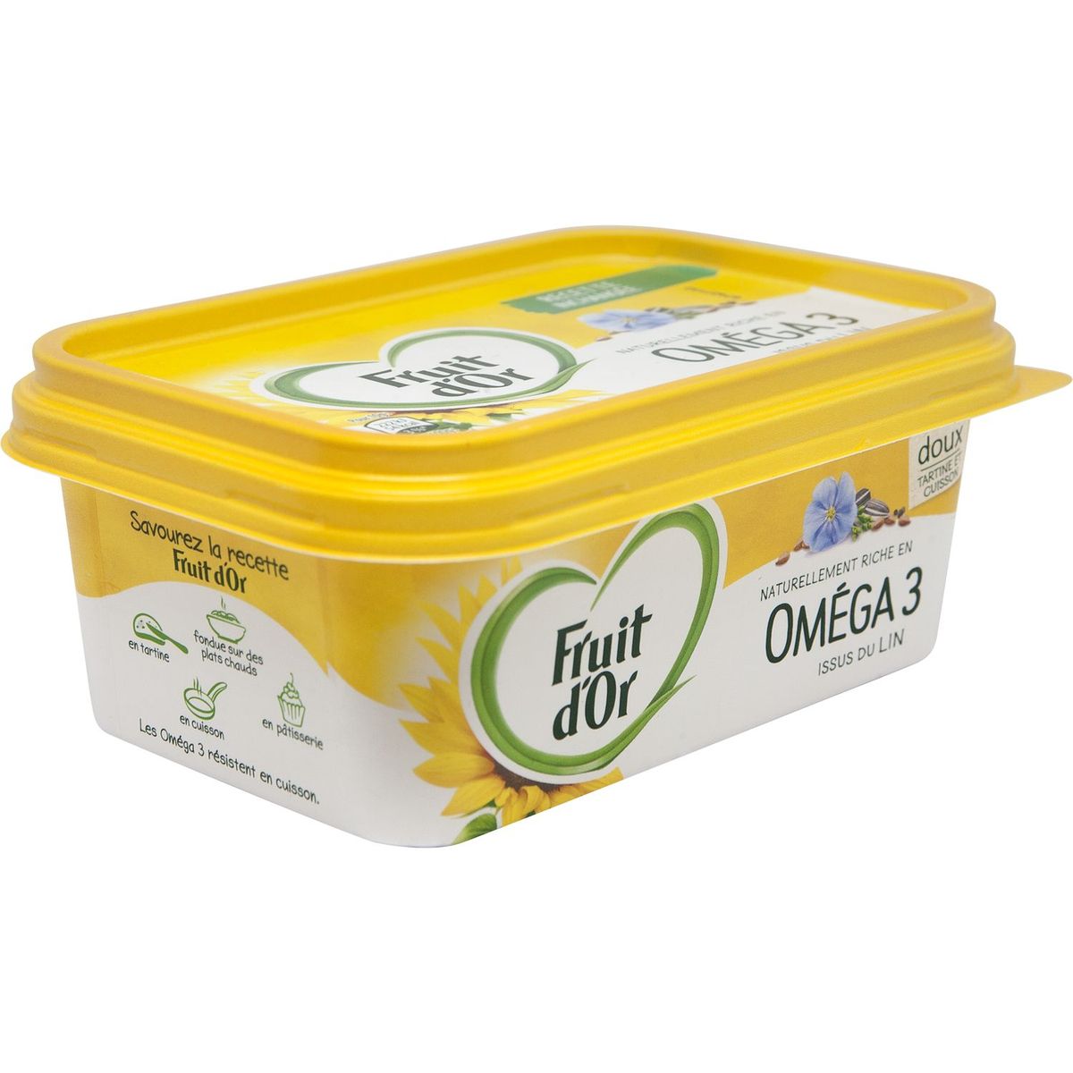 FRUIT D'OR Fruit d'or margarine oméga 3 tartine et cuisson doux 250g