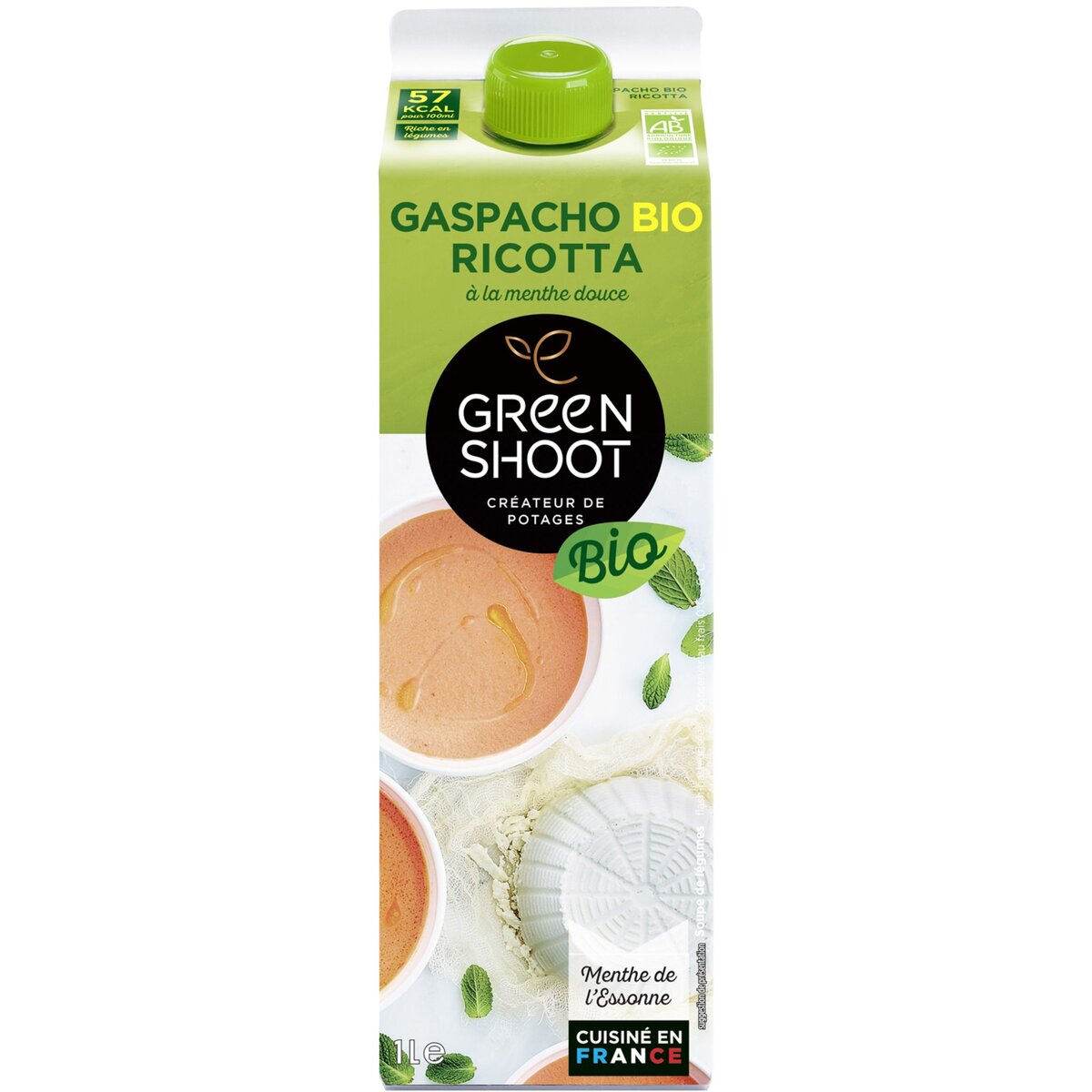 Greenshoot gazpacho tomate ricotta bio 1l
