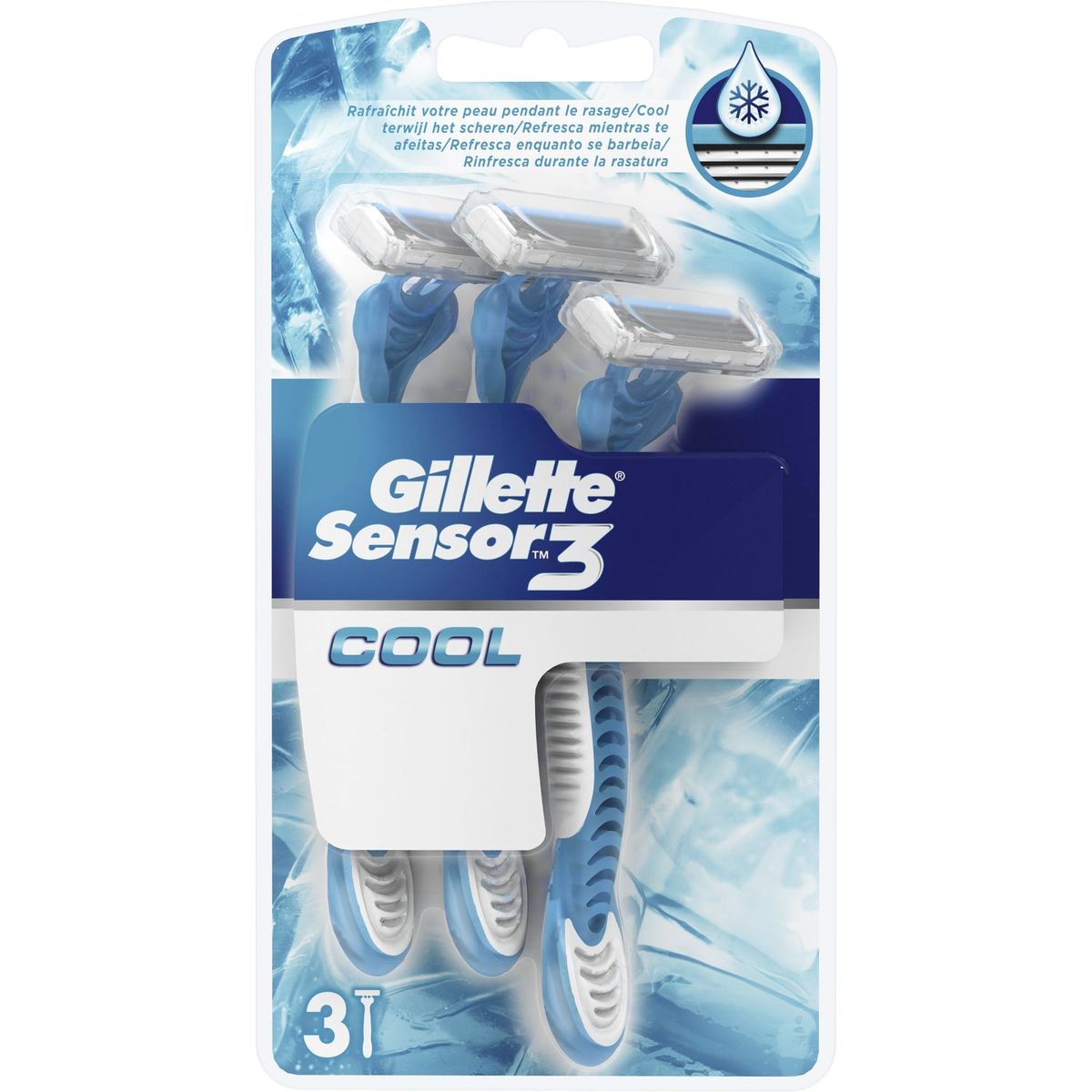 GILLETTE Gillette rasoir jetable sensor 3 cool x3