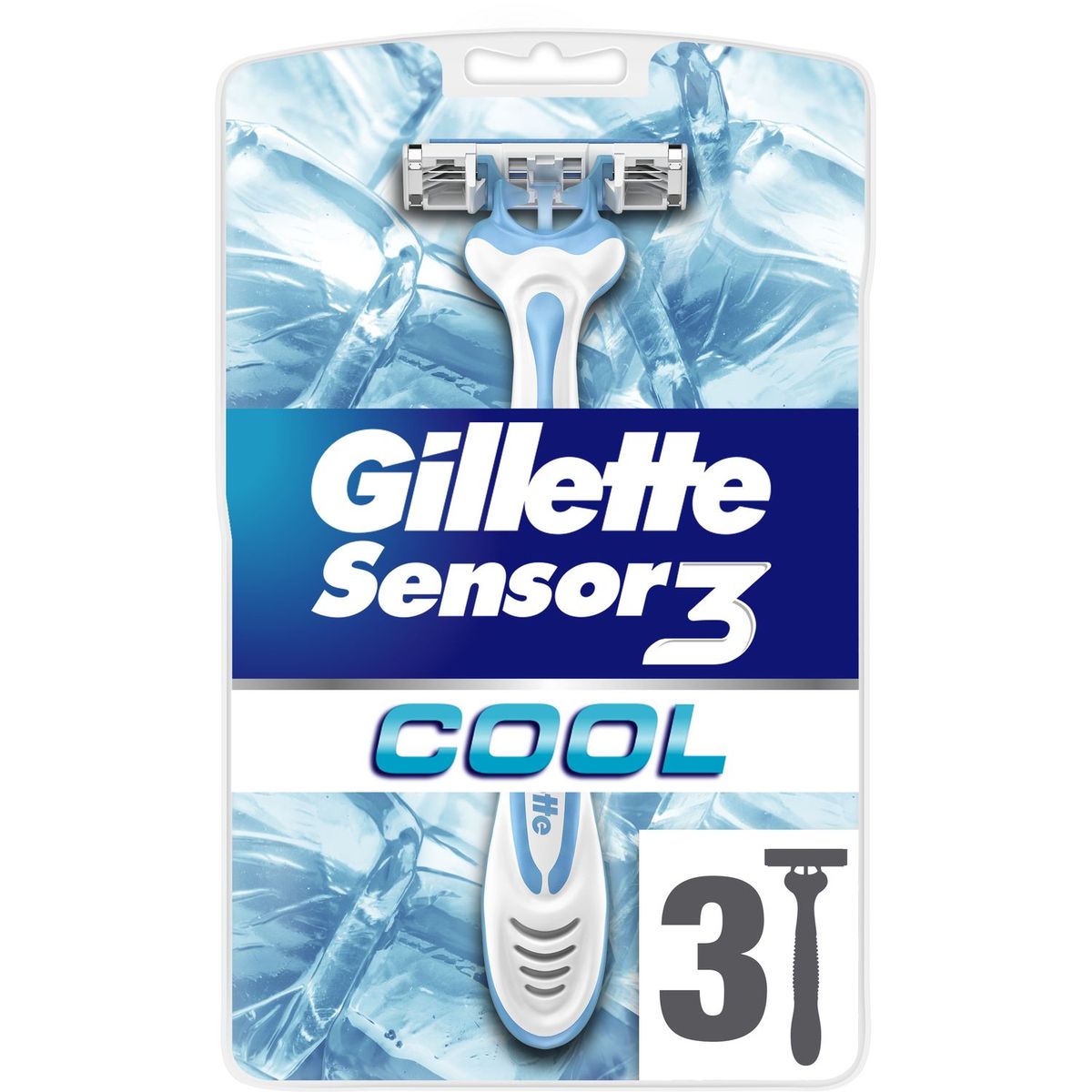 GILLETTE Gillette rasoir jetable sensor 3 cool x3