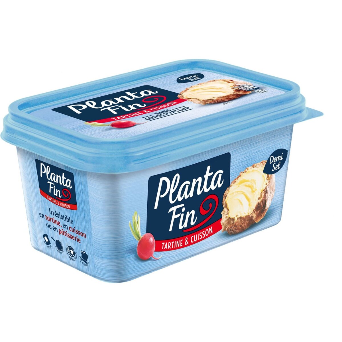 PLANTA FIN Planta fin margarine tartine & cuisson demi-sel 510g