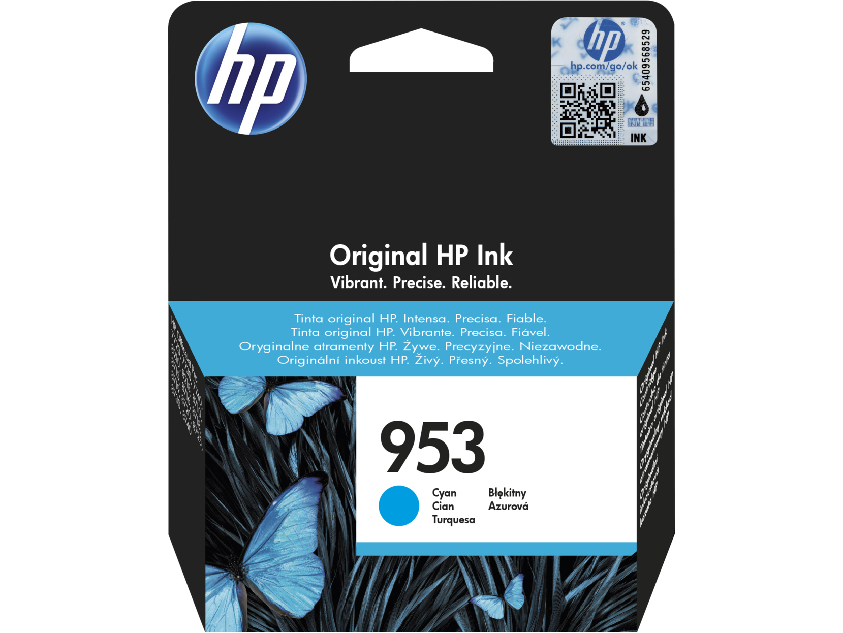 Voir la diapositive 2 : HP Cartouche d'Encre HP 953 Cyan Authentique (F6U12AE)