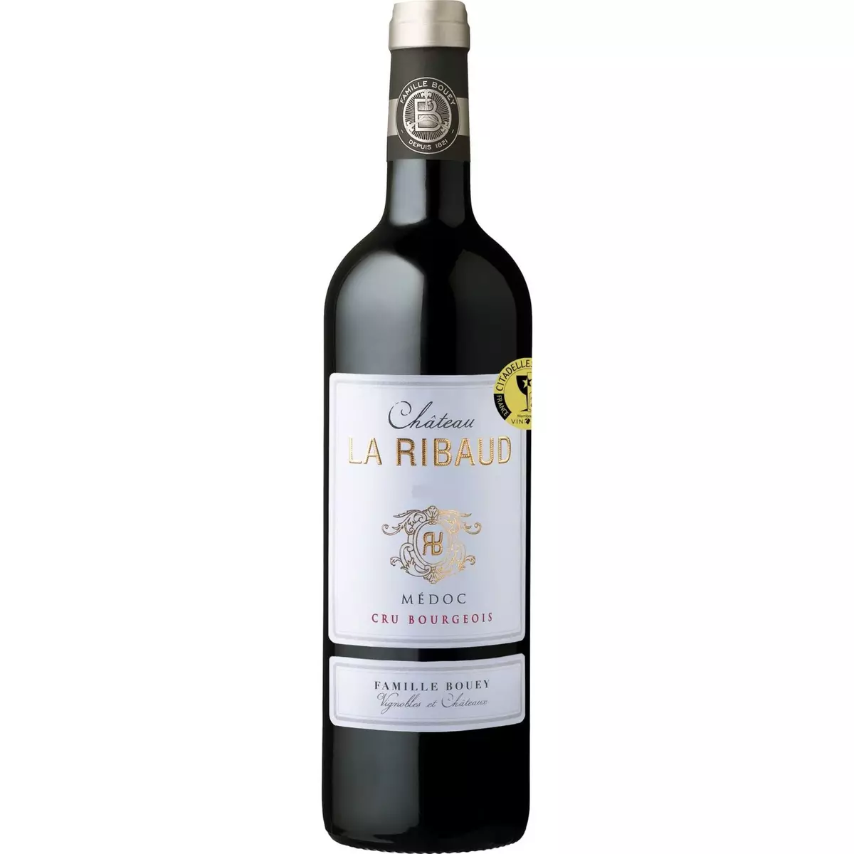 Vin rouge AOP Médoc Château la ribaud cru bourgeois famille Bouey 75cl
