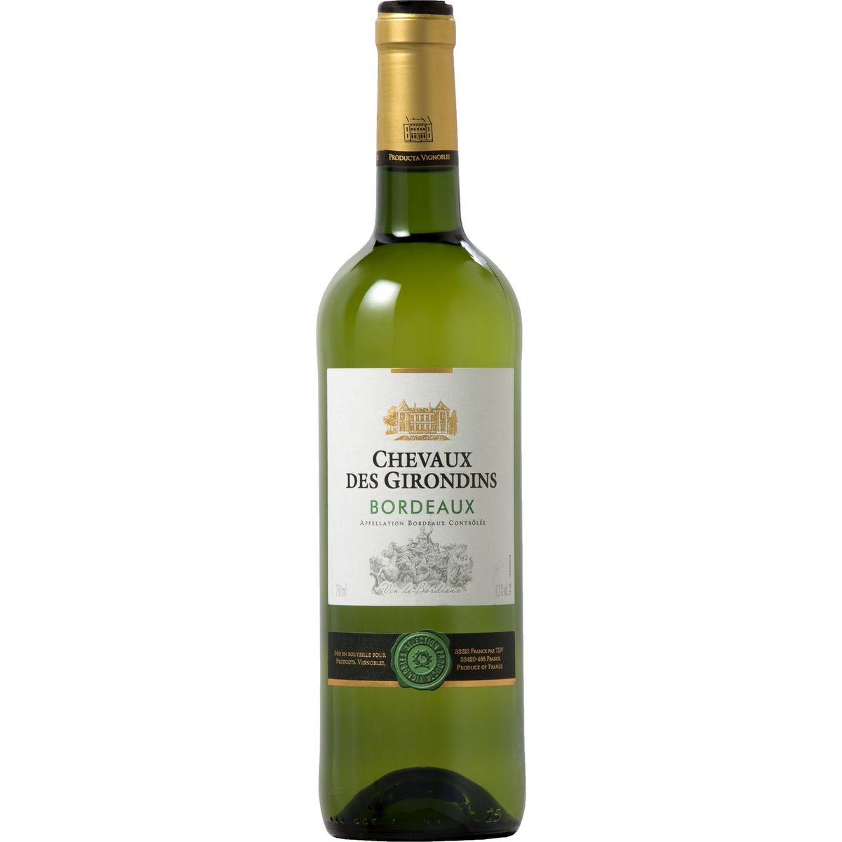 Bordeaux blanc sec Chevaux des Girondins 12° 75cl