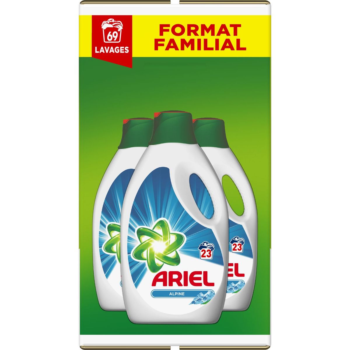 ARIEL Ariel lessive dluée alpine 3x1,5l