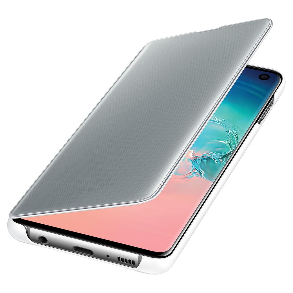 SAMSUNG Etui à rabat Clear View Cover pour Galaxy S10 - Blanc