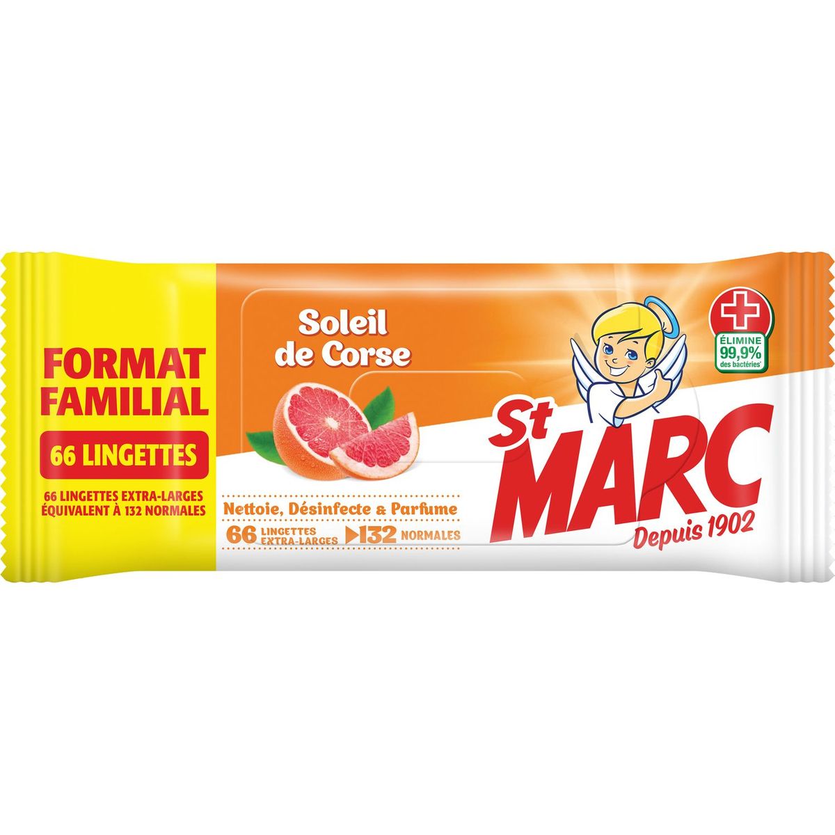 ST MARC St Marc Lingettes nettoyantes soleil de Corse x66 66 lingettes