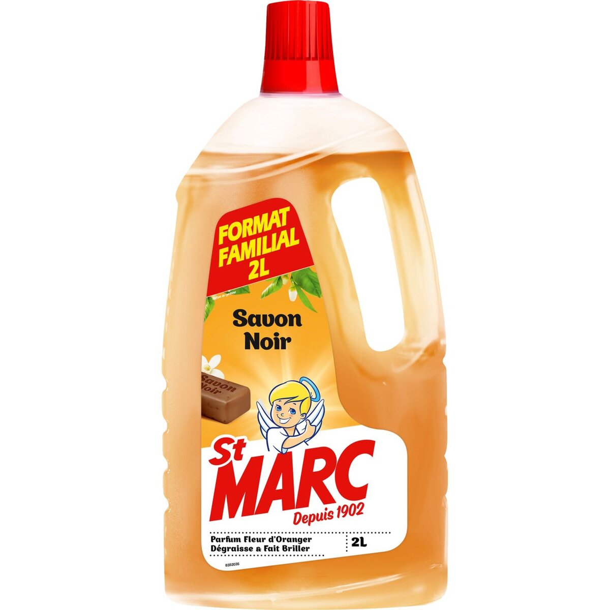ST MARC Nettoyant multi-usages au savon noir parfum fleur d'oranger 2l