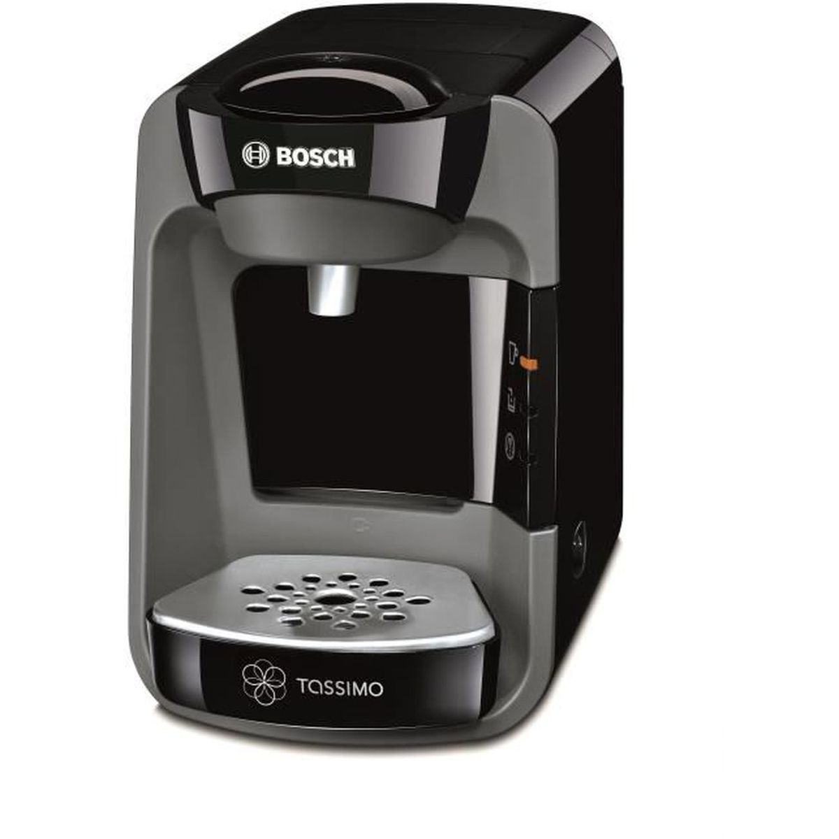 BOSCH Cafetière à dosettes Tassimo TAS3702 All Black, Noir