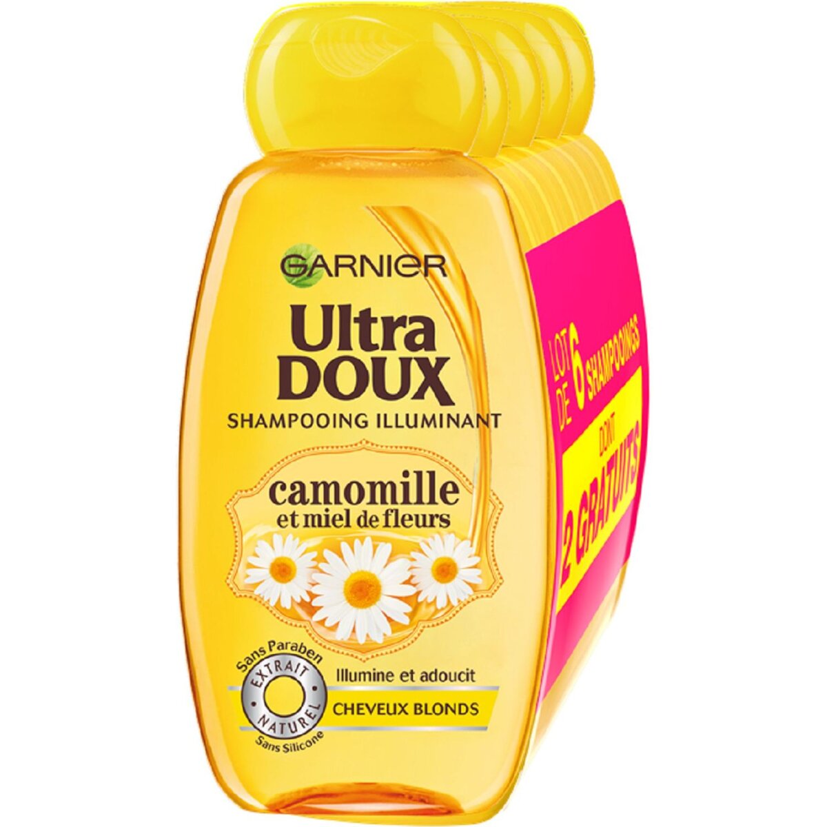 GARNIER ULTRA DOUX Ultra Doux shampooing camomille 6x250ml 1,5l