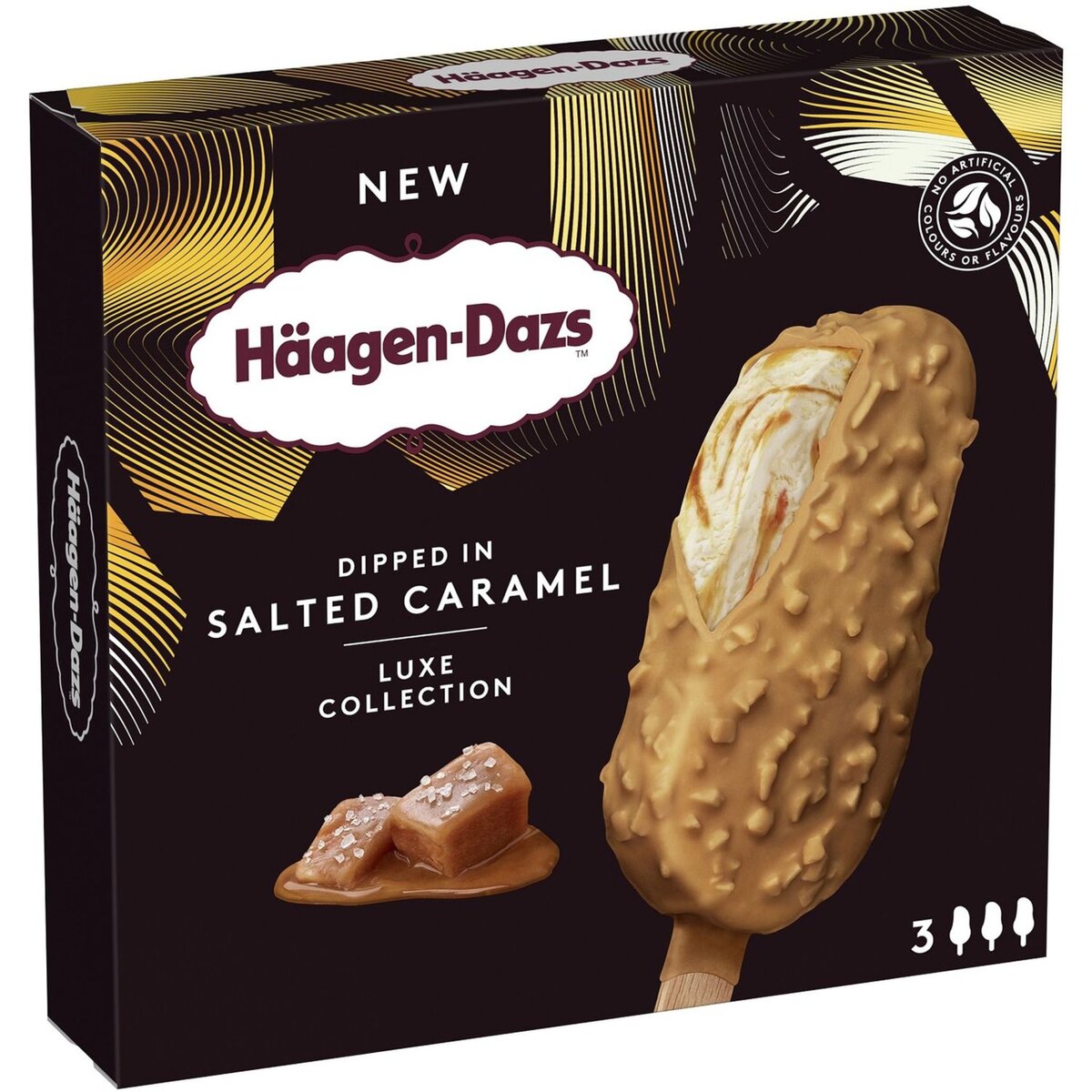 HAAGEN DAZS Häagen-Dazs Batônnet glacé salted caramel 210g 3 batônnets 210g
