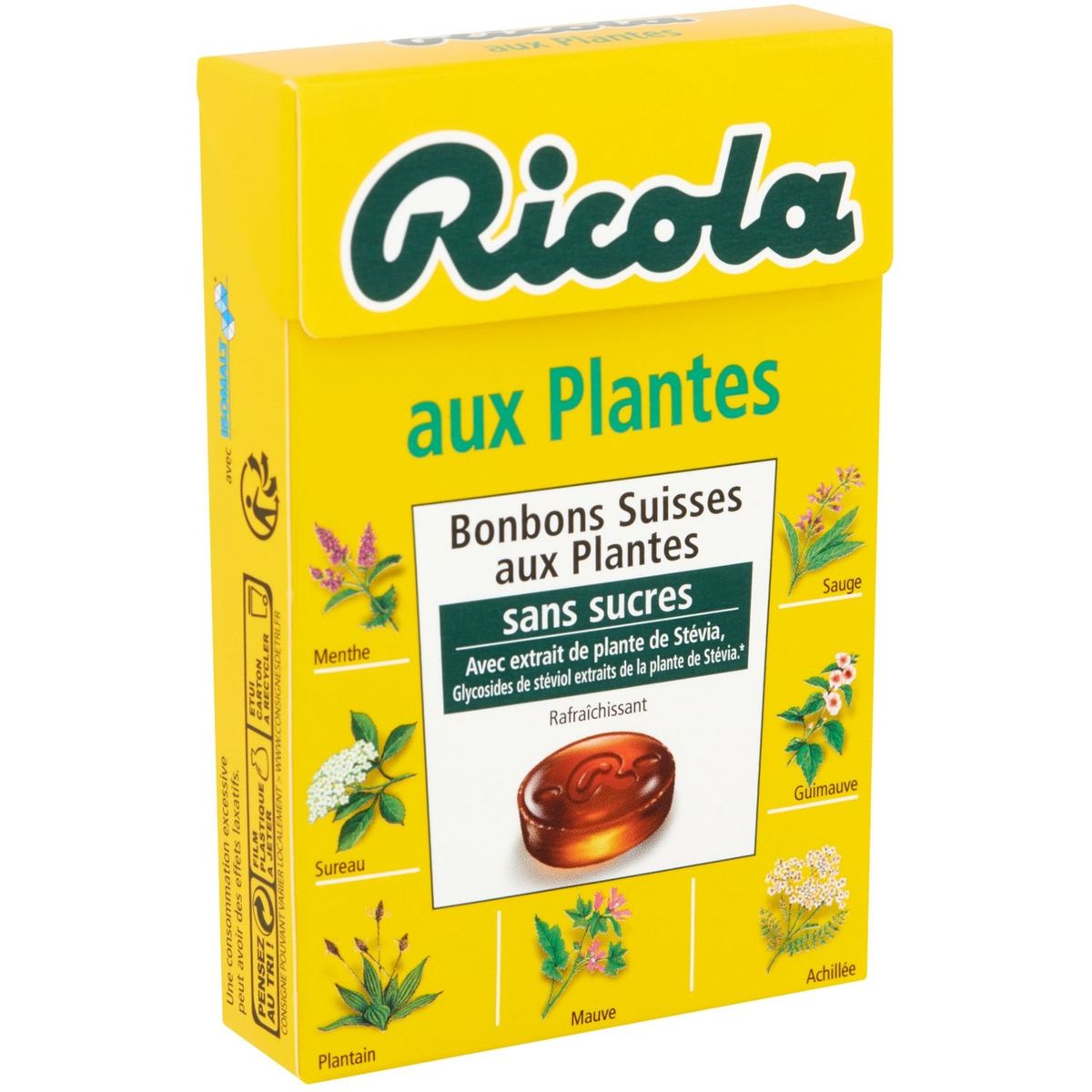 RICOLA Ricola bonbons aux plantes sans sucre 50g