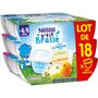 Voir la diapositive 1 : Nestlé ptit brassé nature abricot poire 18x60g dès 4/6mois
