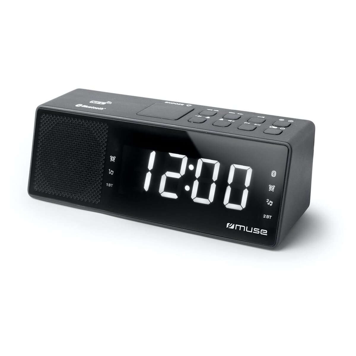 MUSE Radio réveil Bluetooth - Noir - M-172 BT pas cher 