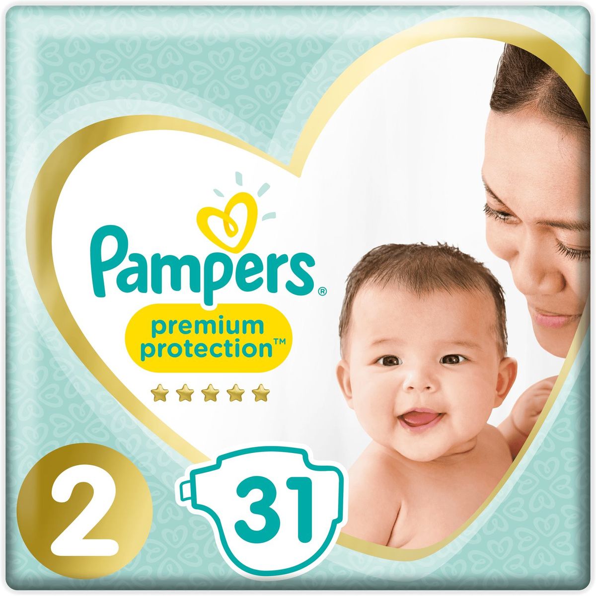 PAMPERS Pampers Premium protection couches taille 2 (4-8&#xa0;kg) x31 31 couches