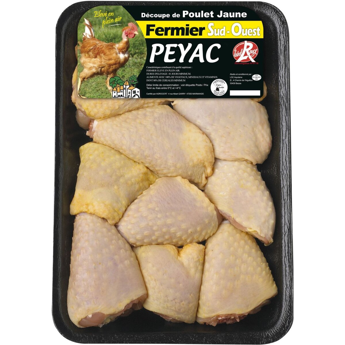 PEYAC Peyac fricassée de poulet jaune 800g