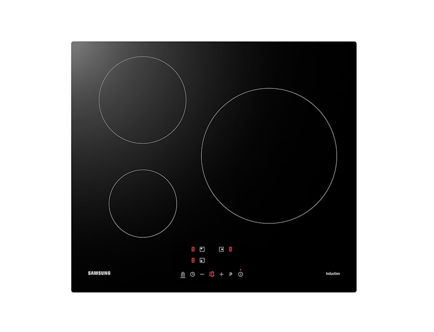 Voir la diapositive 3 : SAMSUNG Table de cuisson à induction NZ63M3NM1BB, 60 cm, 3 Foyers