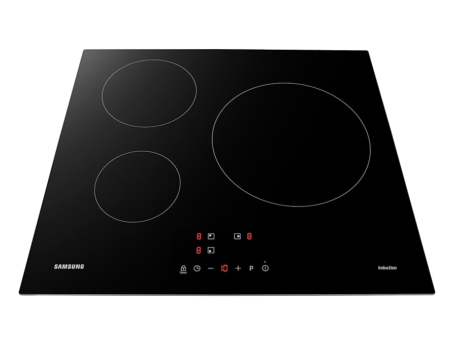 Voir la diapositive 6 : SAMSUNG Table de cuisson à induction NZ63M3NM1BB, 60 cm, 3 Foyers