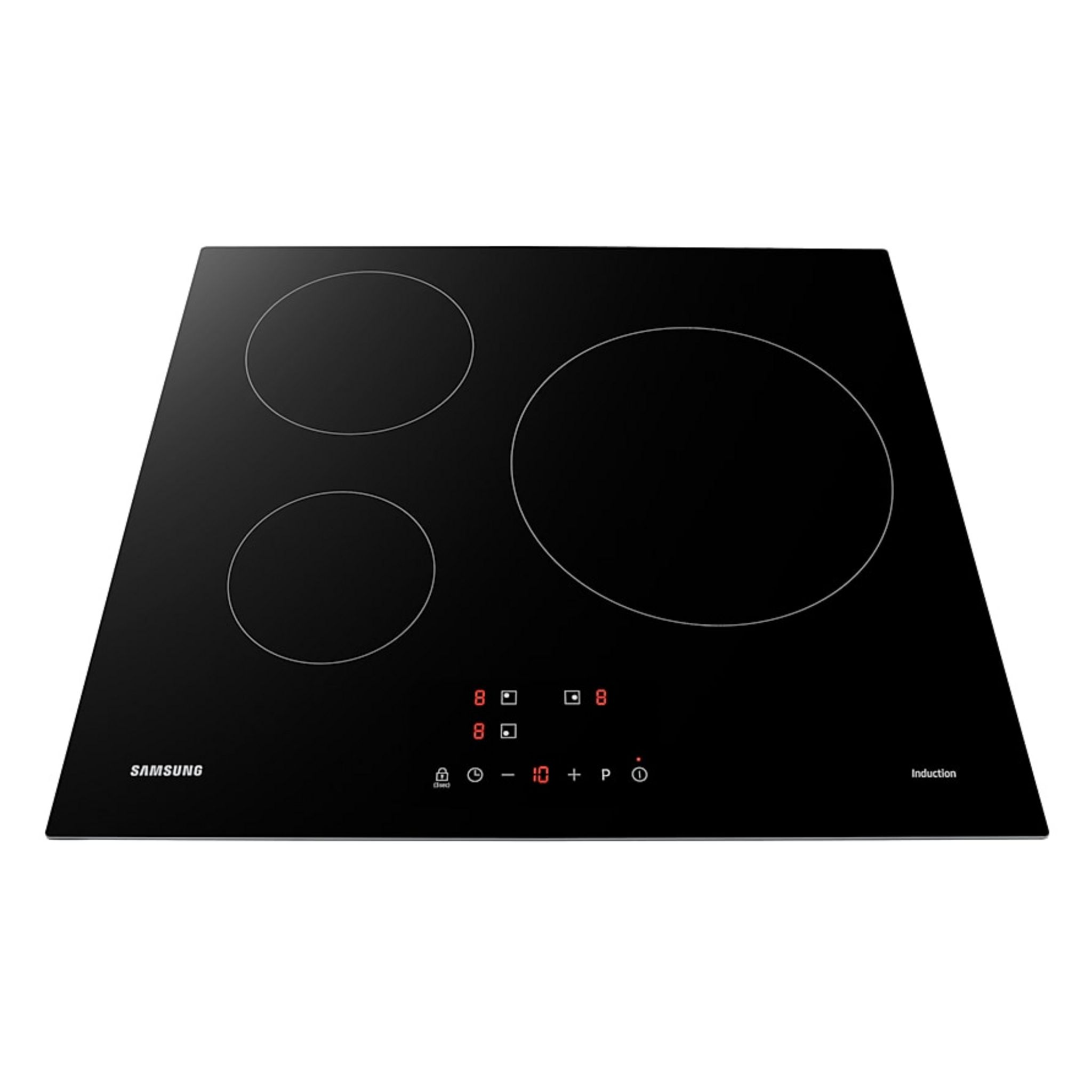Voir la diapositive 6 : SAMSUNG Table de cuisson à induction NZ63M3NM1BB, 60 cm, 3 Foyers
