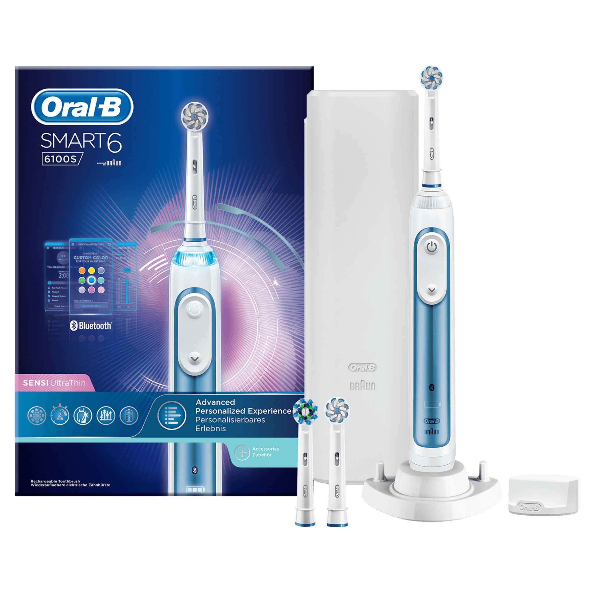 Voir la diapositive 8 : Brosse à dents Bluetooth Oral-B SMART 6100s Sensitive