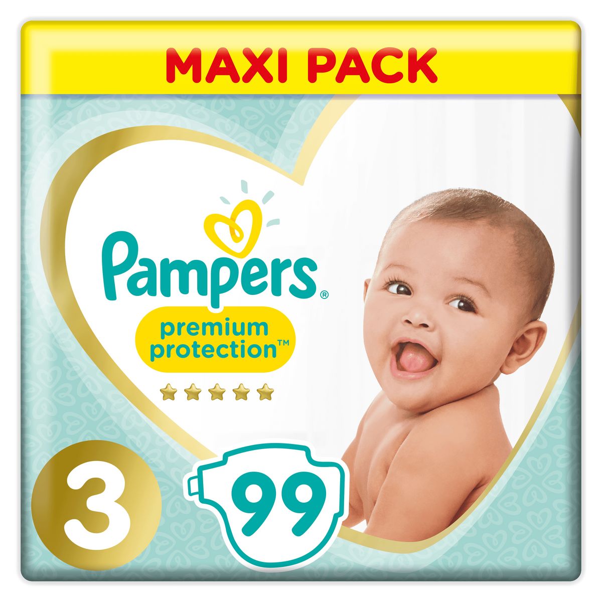 PAMPERS Premium protection couches taille 3 (6-10kg) 99 couches
