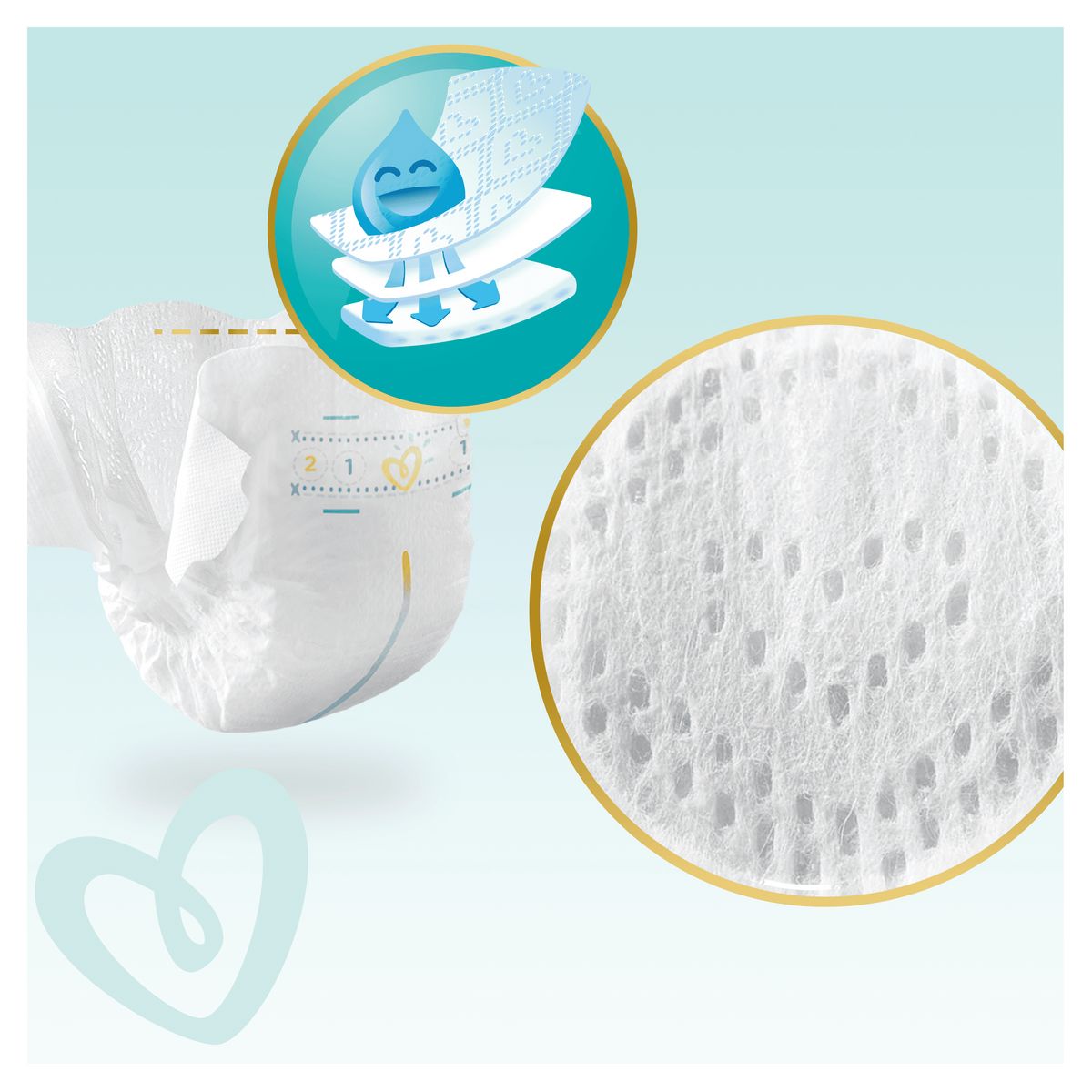 PAMPERS Premium protection couches taille 3 (6-10kg) 99 couches