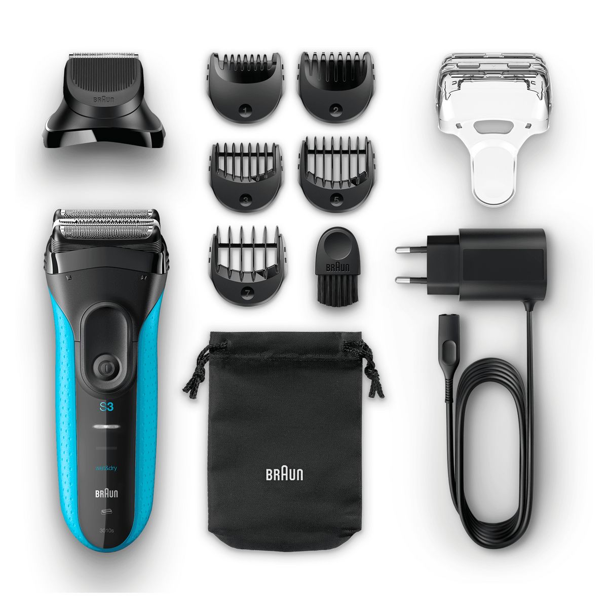 BRAUN Rasoir masculin à grilles 3010BT Series 3 Shave&Style