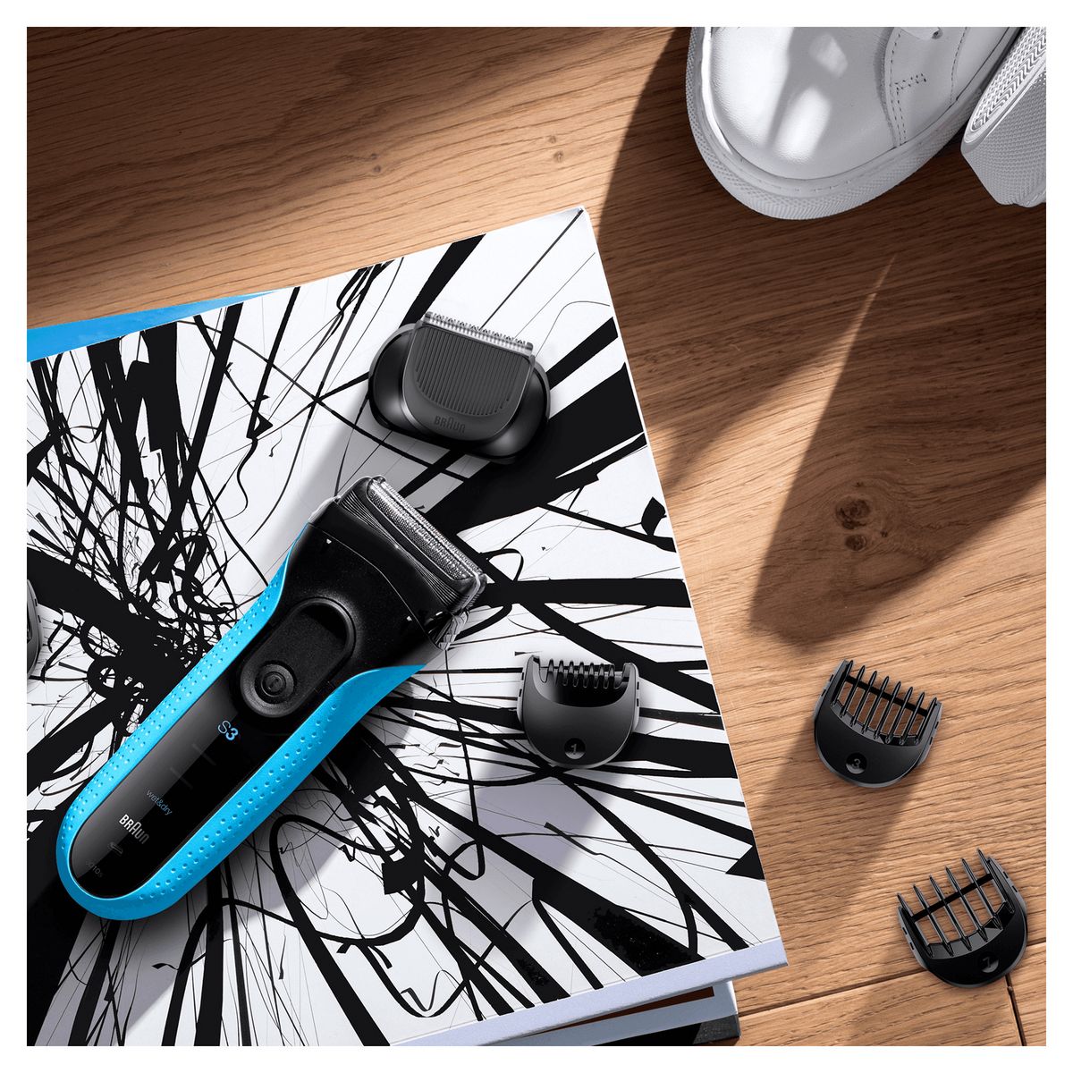 BRAUN Rasoir masculin à grilles 3010BT Series 3 Shave&Style
