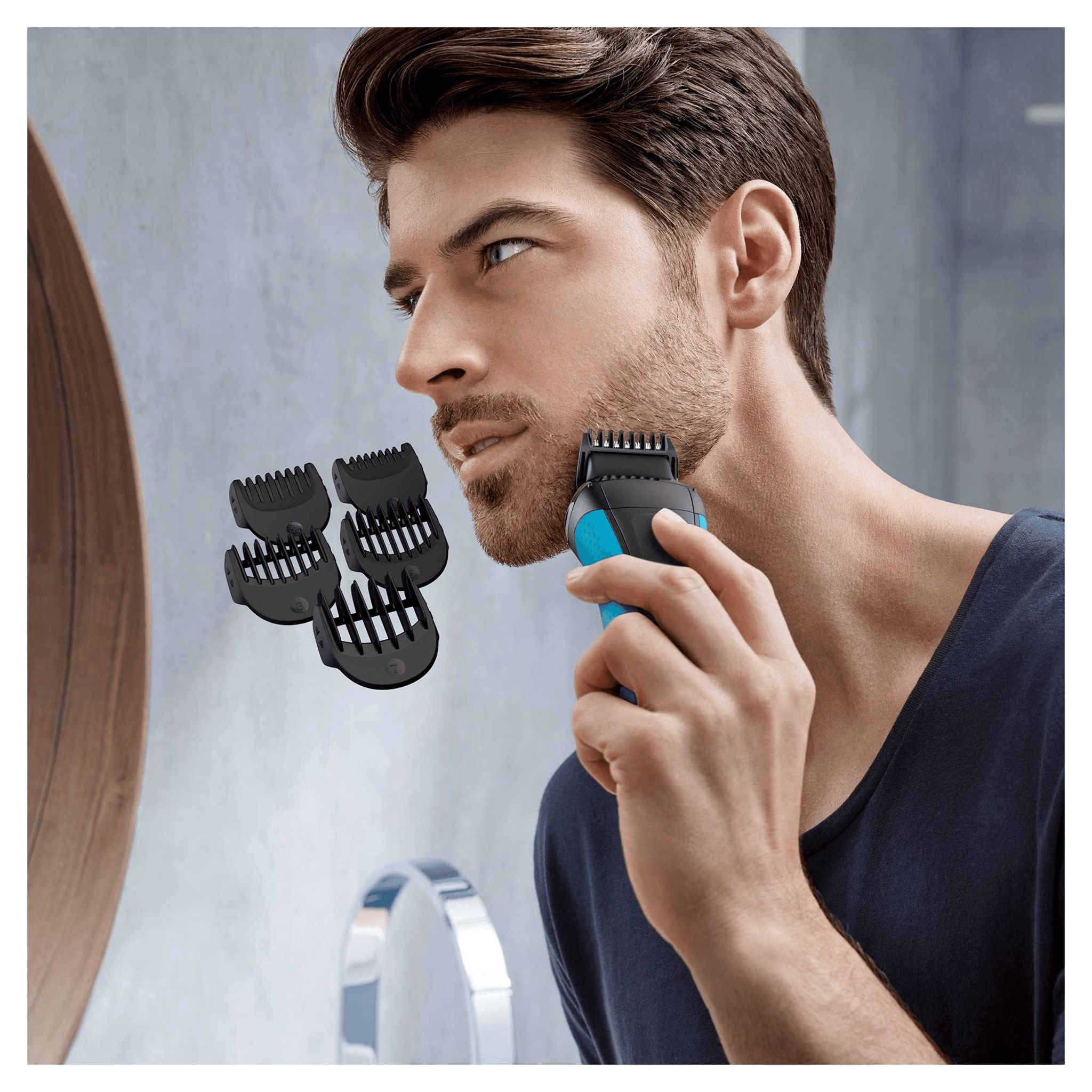 Voir la diapositive 7 : BRAUN Rasoir masculin à grilles 3010BT Series 3 Shave&Style