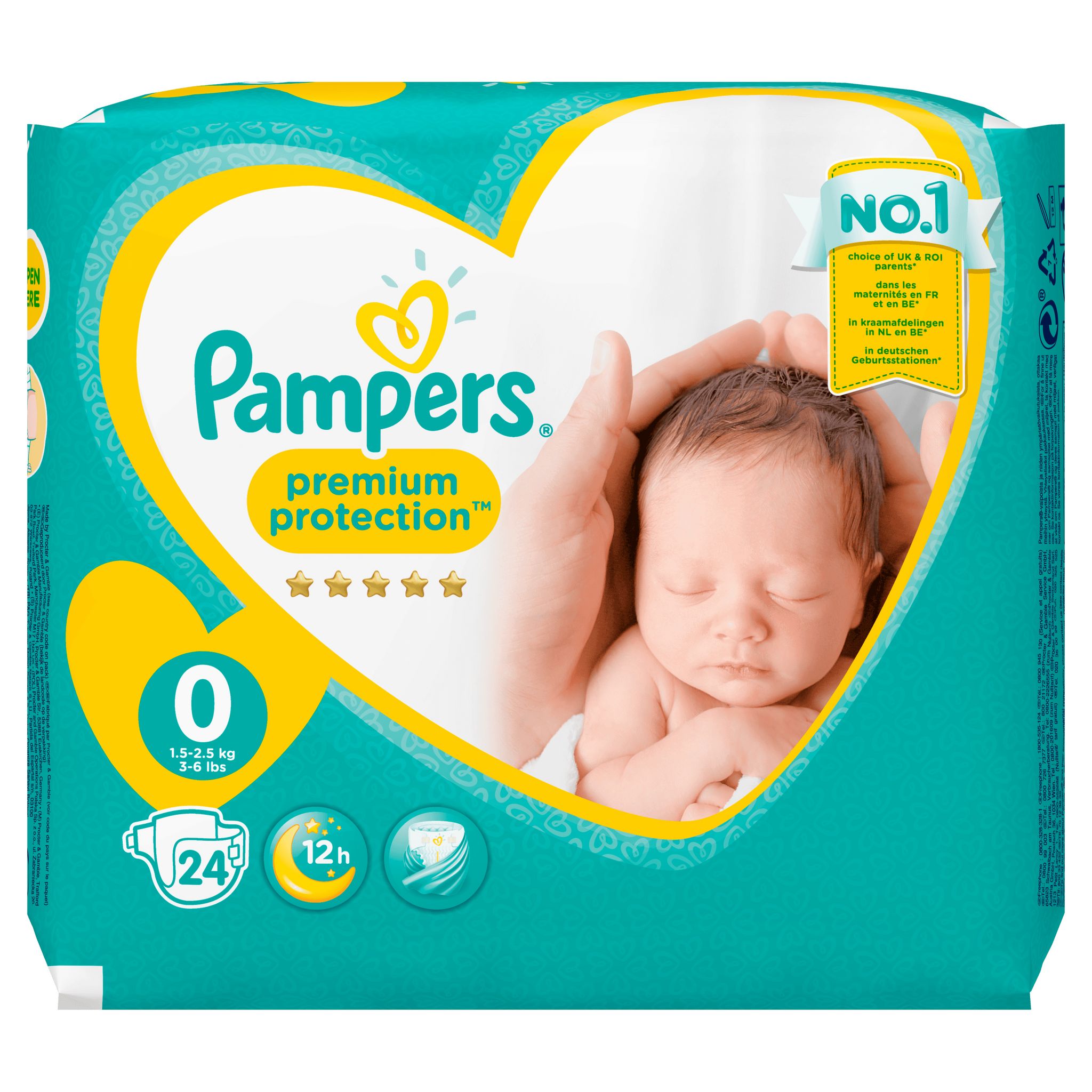 Voir la diapositive 9 : PAMPERS New baby micro premium protection couches taille 0 moins de 3kg 24 couches
