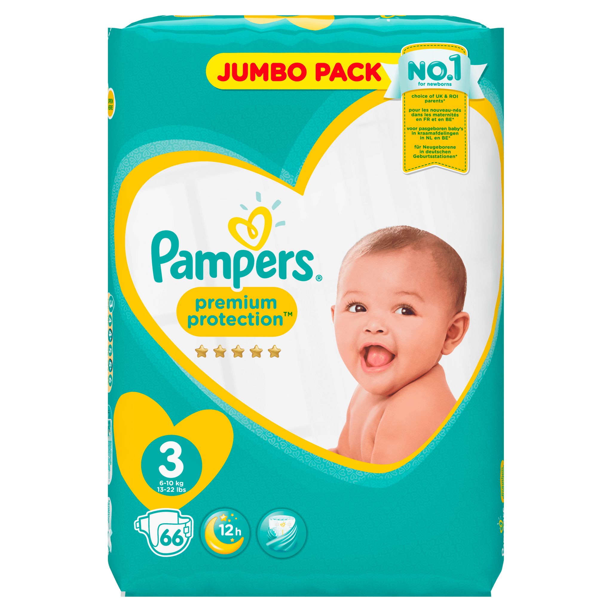 Voir la diapositive 11 : PAMPERS Premium protection couches taille 3 (6-10kg) 66 couches