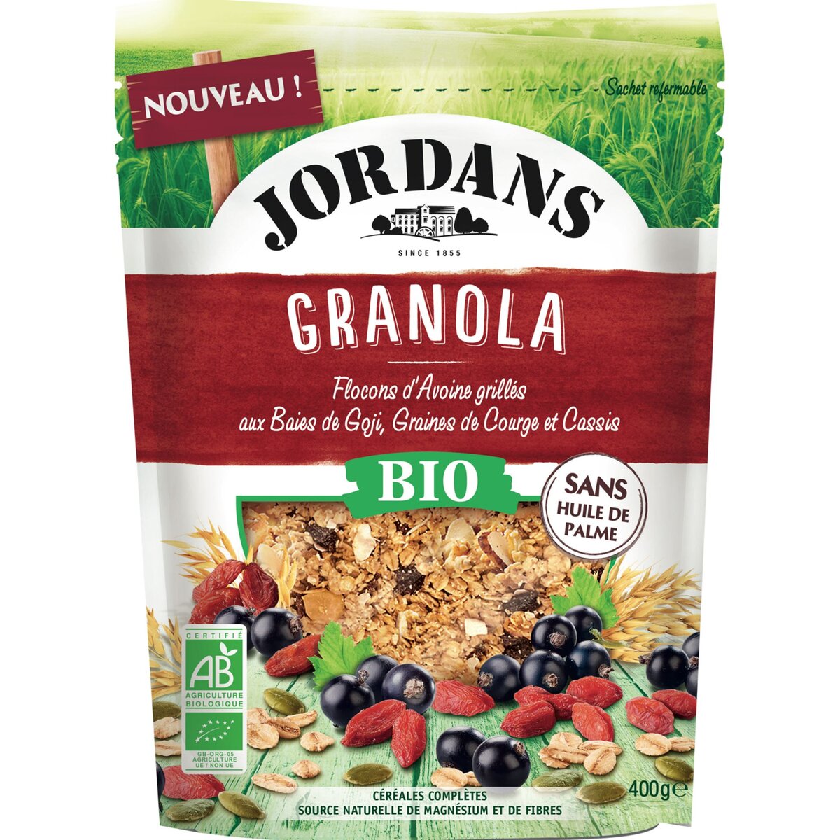 JORDAN'S Jordans granola baies de goji cassis et graines bio 400g