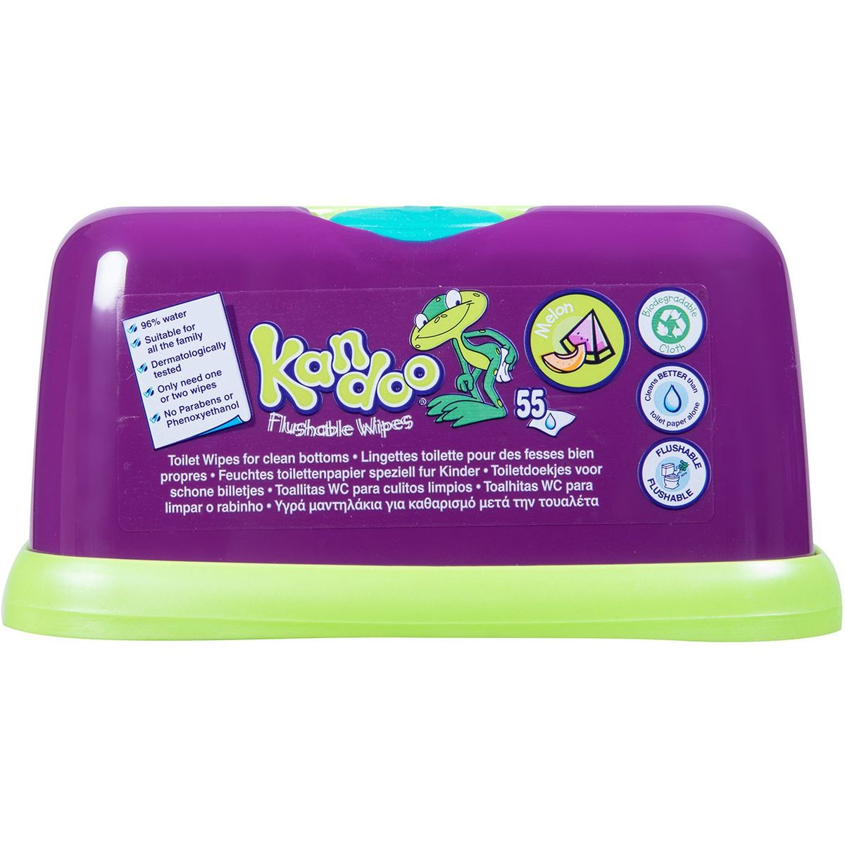 KANDOO Kandoo lingettes melon boite rechargeable x55
