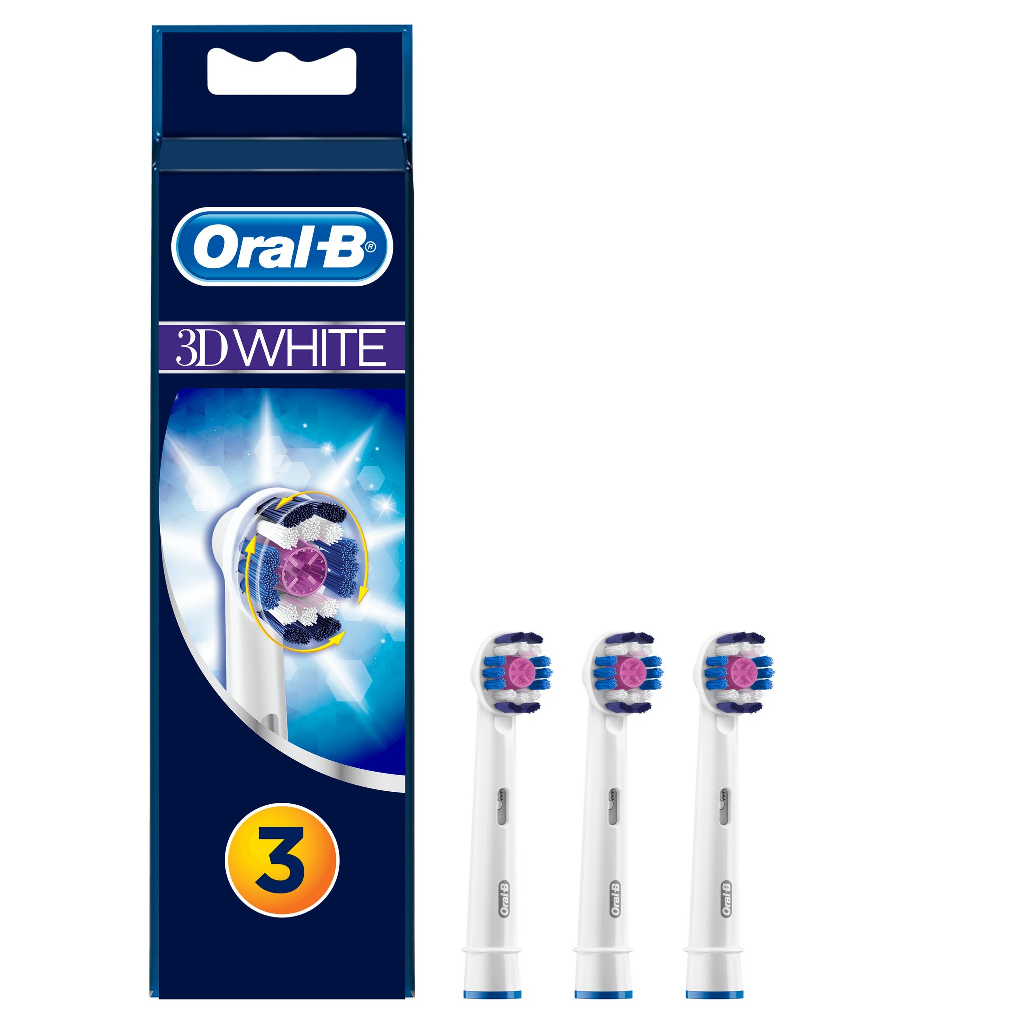 Voir la diapositive 16 : BRAUN accessoires electromenager EB18X3 WHITE Lot de 3 Brossettes 3D White Oral-B