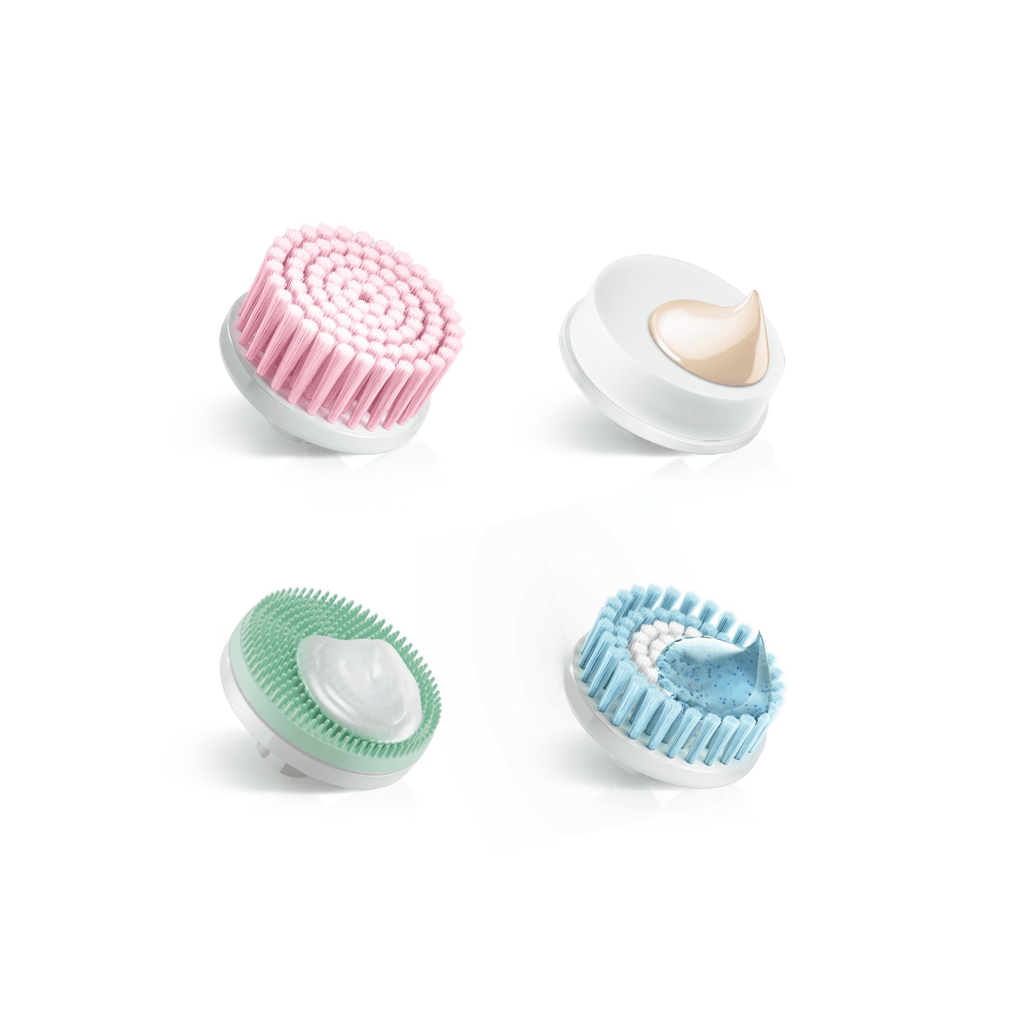 Voir la diapositive 14 : BRAUN Lot de 4 brosses de rechange FaceSpa 80MV pour soins visage