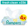 Voir la diapositive 2 : PAMPERS Pampers Fresh clean lingettes nettoyantes pour bébé x256 256 lingettes