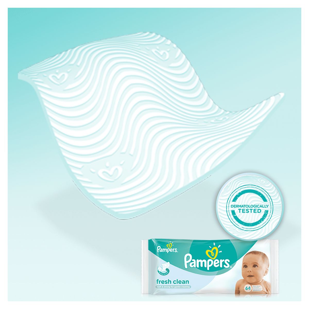 PAMPERS Pampers Fresh clean lingettes nettoyantes pour bébé x256 256 lingettes